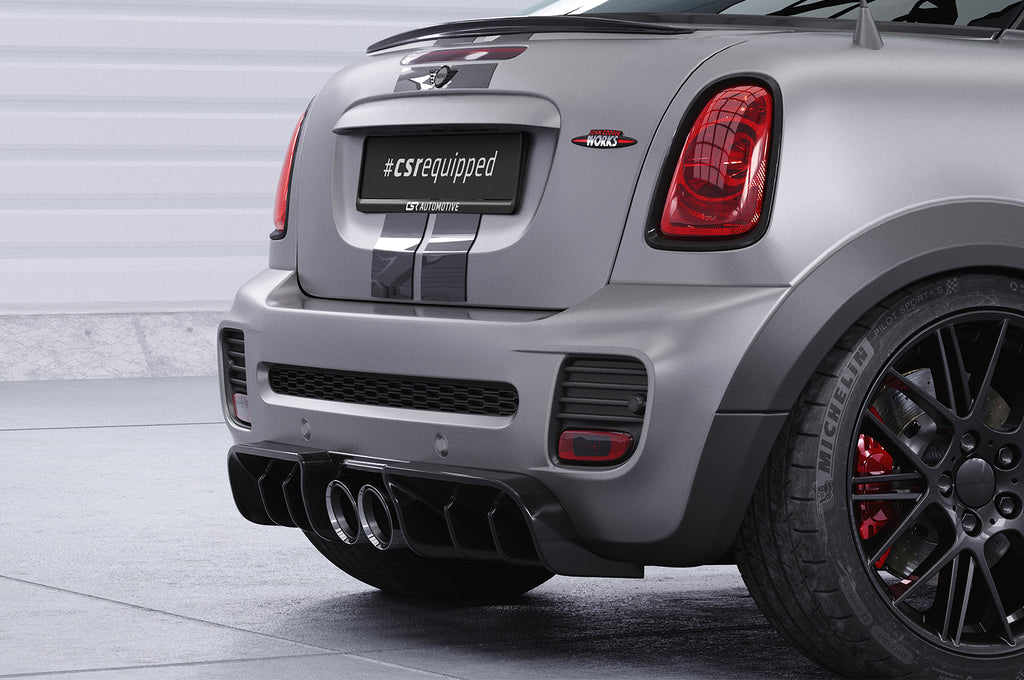 CSR Diffusor | Heckansatz mit ABE für Mini R58 / R59 JCW HA417-L Unlackiert roh (Lackierung erforderlich)