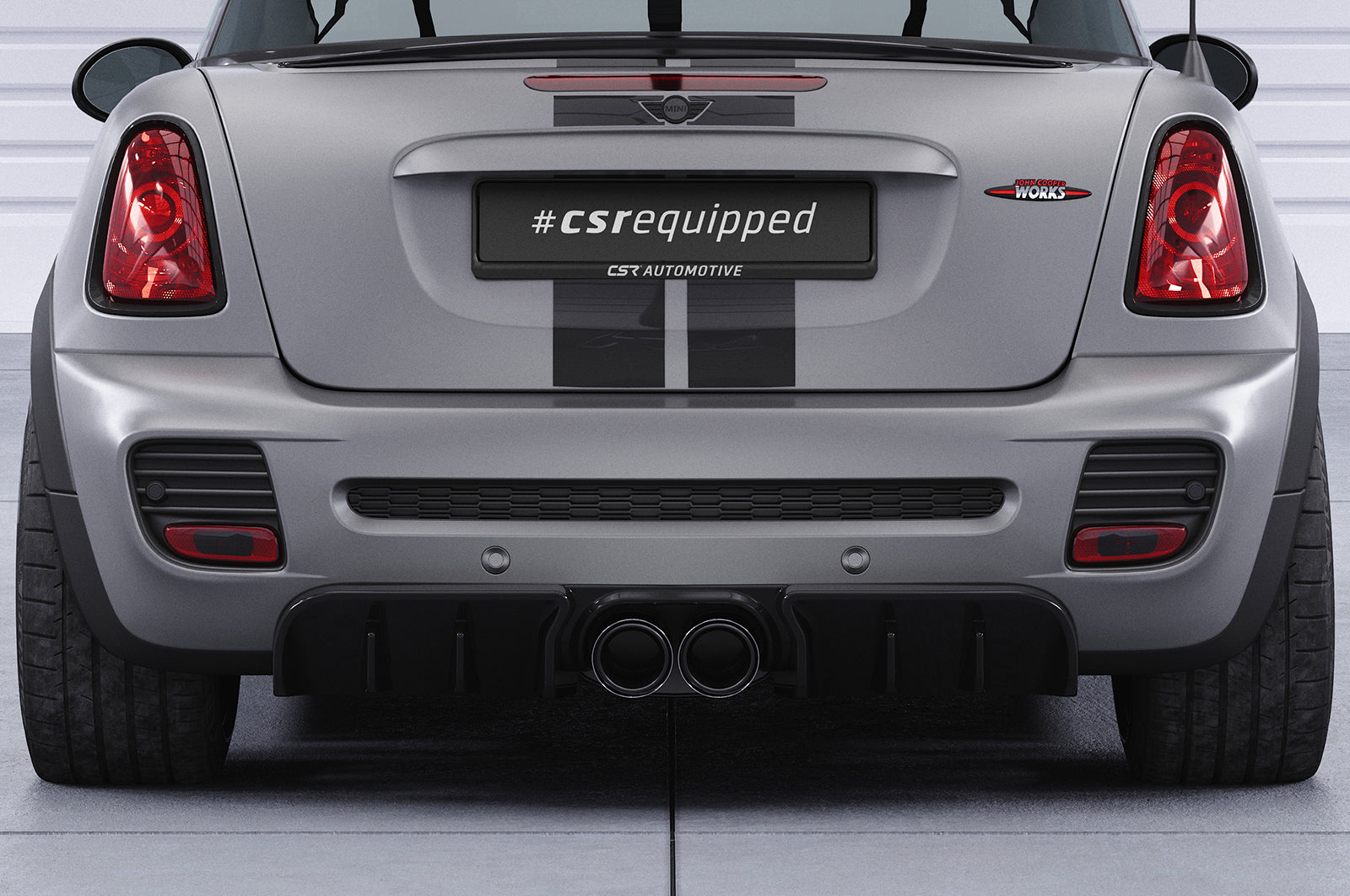 CSR Diffusor | Heckansatz mit ABE für Mini R58 / R59 JCW HA417-L Unlackiert roh (Lackierung erforderlich)