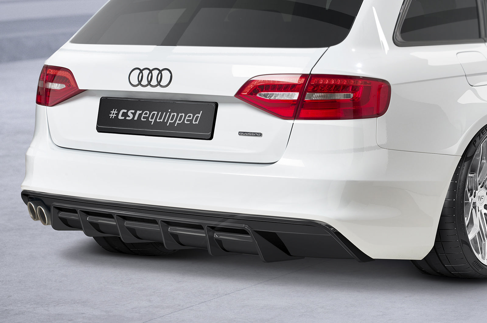 CSR Diffusor | Heckansatz mit ABE für Audi A4 B8 (Typ 8K) HA418