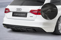 CSR Diffusor | Heckansatz mit ABE für Audi A4 B8 (Typ 8K) HA418-G Glossy schwarz Hochglanz (keine Lackierung erforderlich)