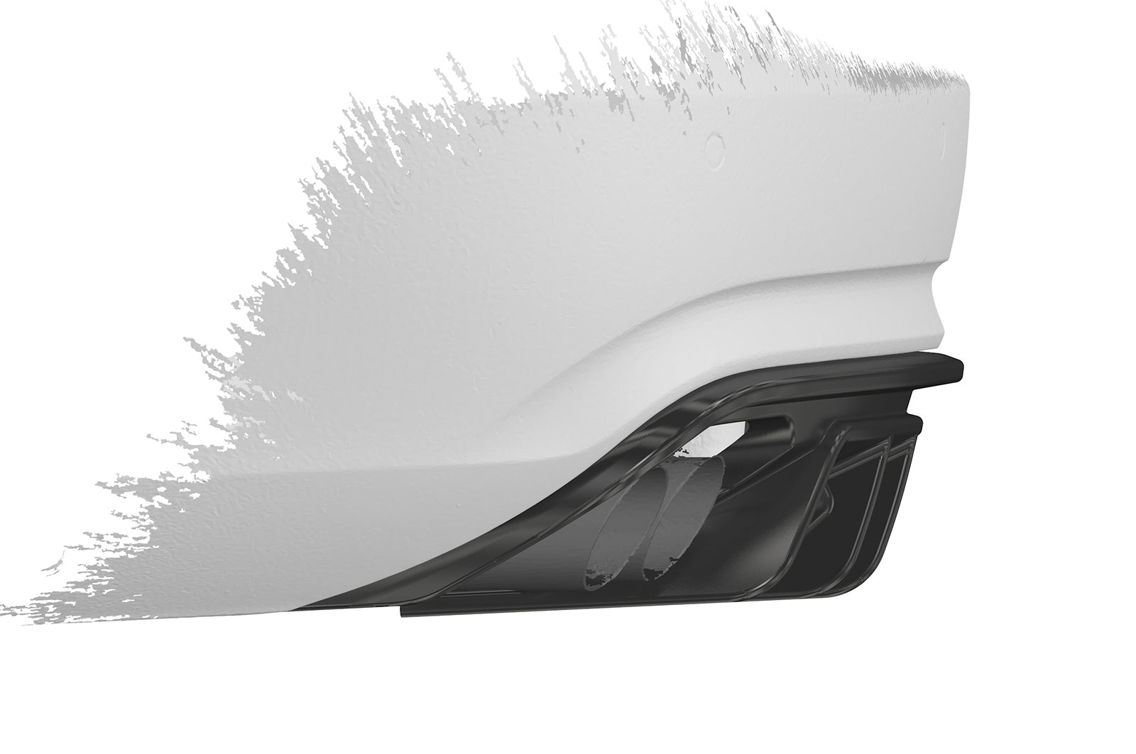 CSR Diffusor | Heckansatz mit ABE für Audi A4 B8 (Typ 8K) HA418-G Glossy schwarz Hochglanz (keine Lackierung erforderlich)