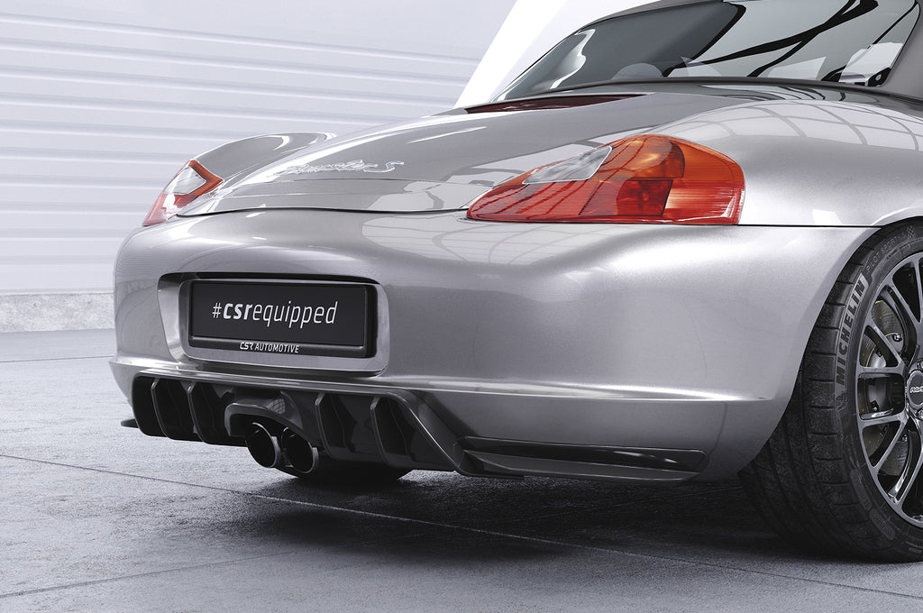 CSR Diffusor | Heckansatz mit ABE für Porsche Boxster 986 HA420-C Carbon Look Hochglanz (keine Lackierung erforderlich)
