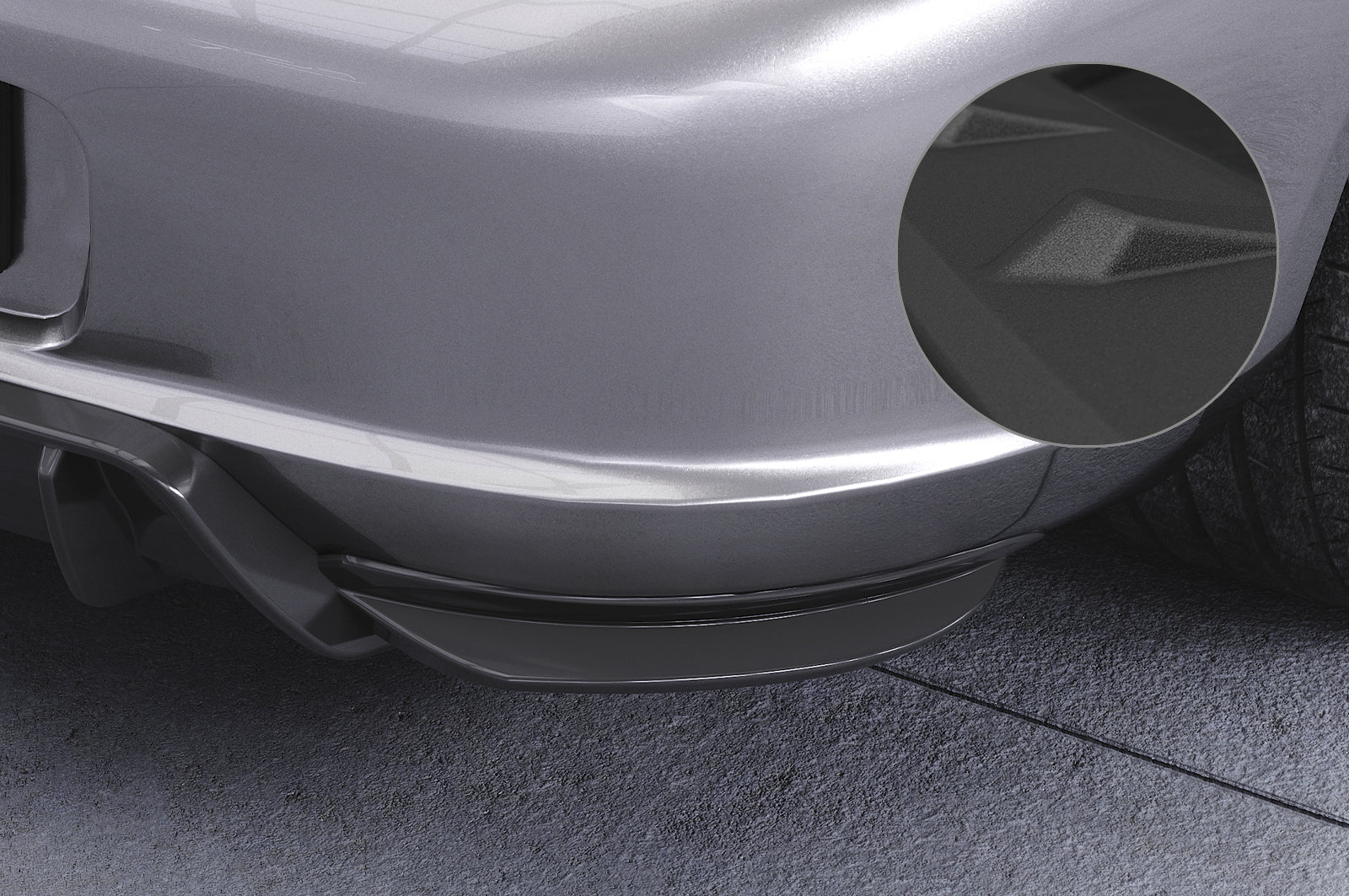 CSR Diffusor | Heckansatz mit ABE für Porsche Boxster 986 HA421-S Strukturiert schwarz matt (keine Lackierung erforderlich)