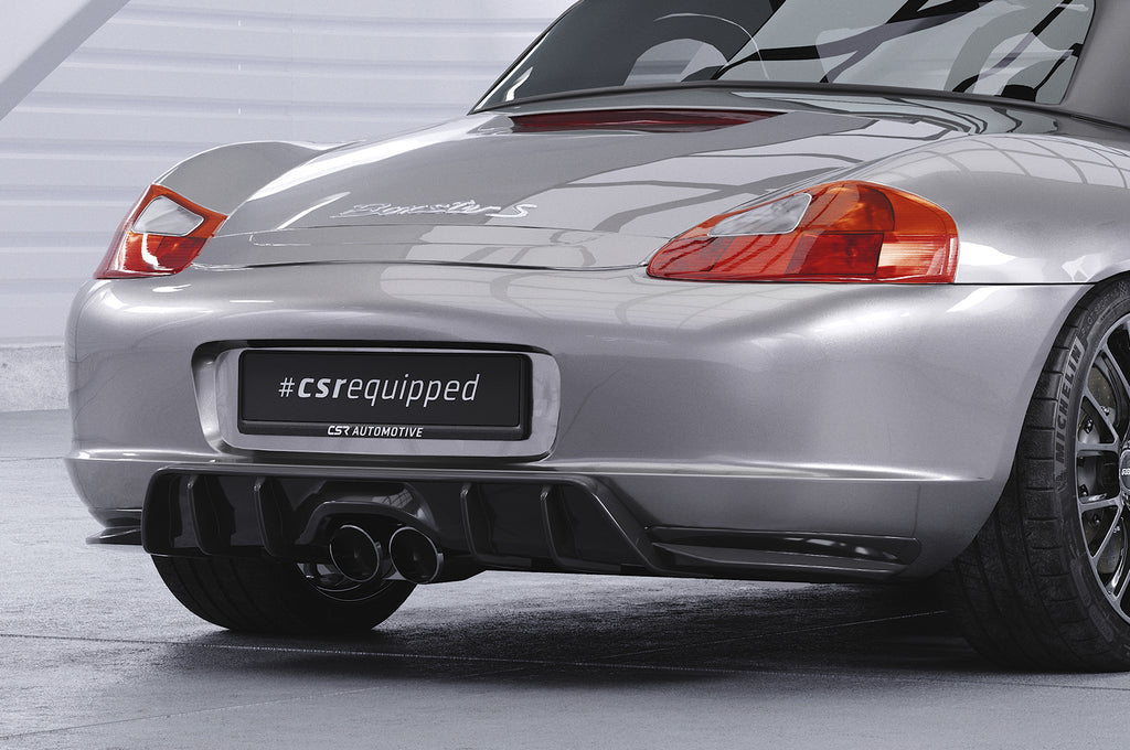 CSR Diffusor | Heckansatz mit ABE für Porsche Boxster 986 HA421-S Strukturiert schwarz matt (keine Lackierung erforderlich)