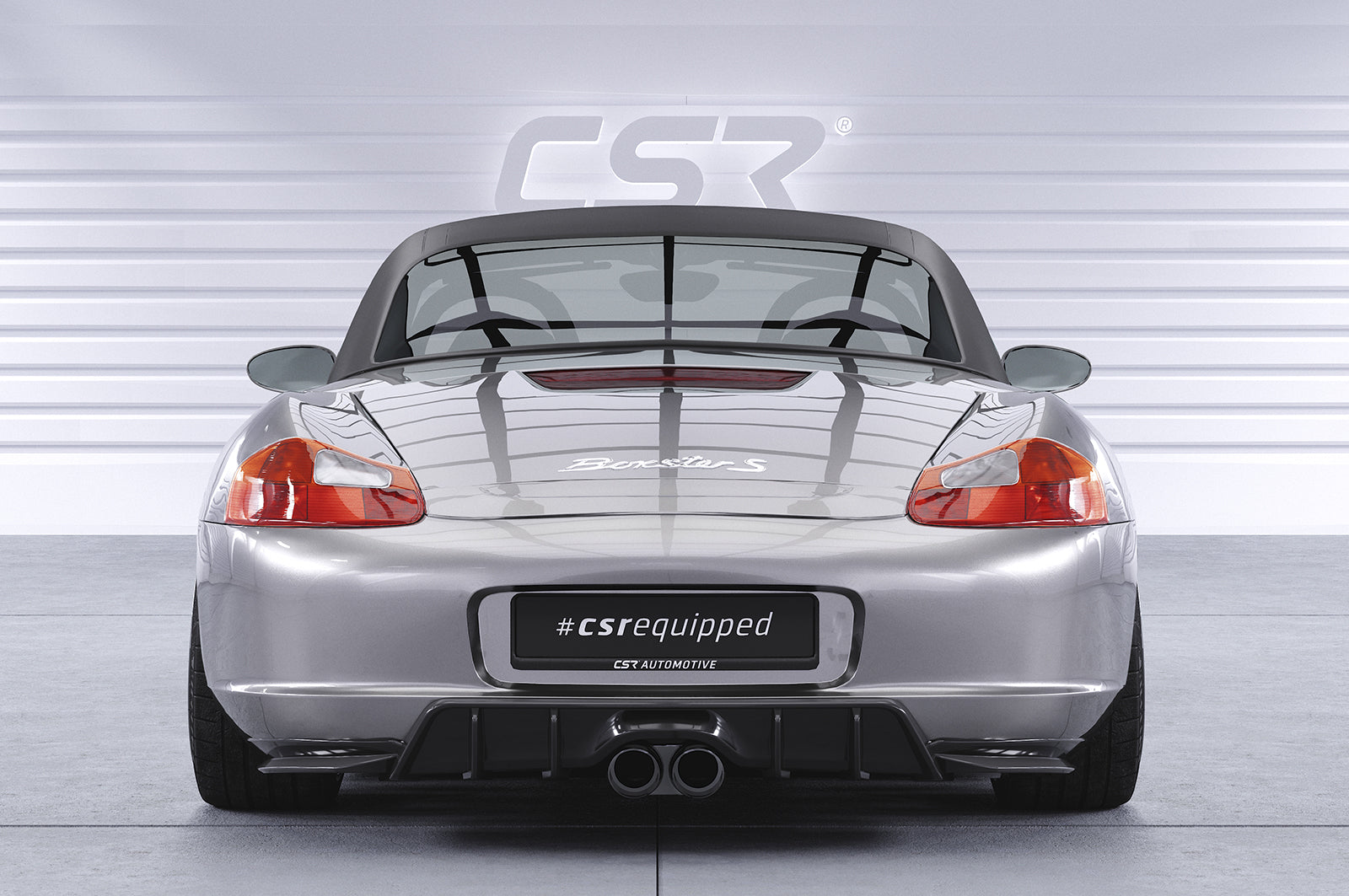 CSR Diffusor | Heckansatz mit ABE für Porsche Boxster 986 HA421-C Carbon Look Hochglanz (keine Lackierung erforderlich)