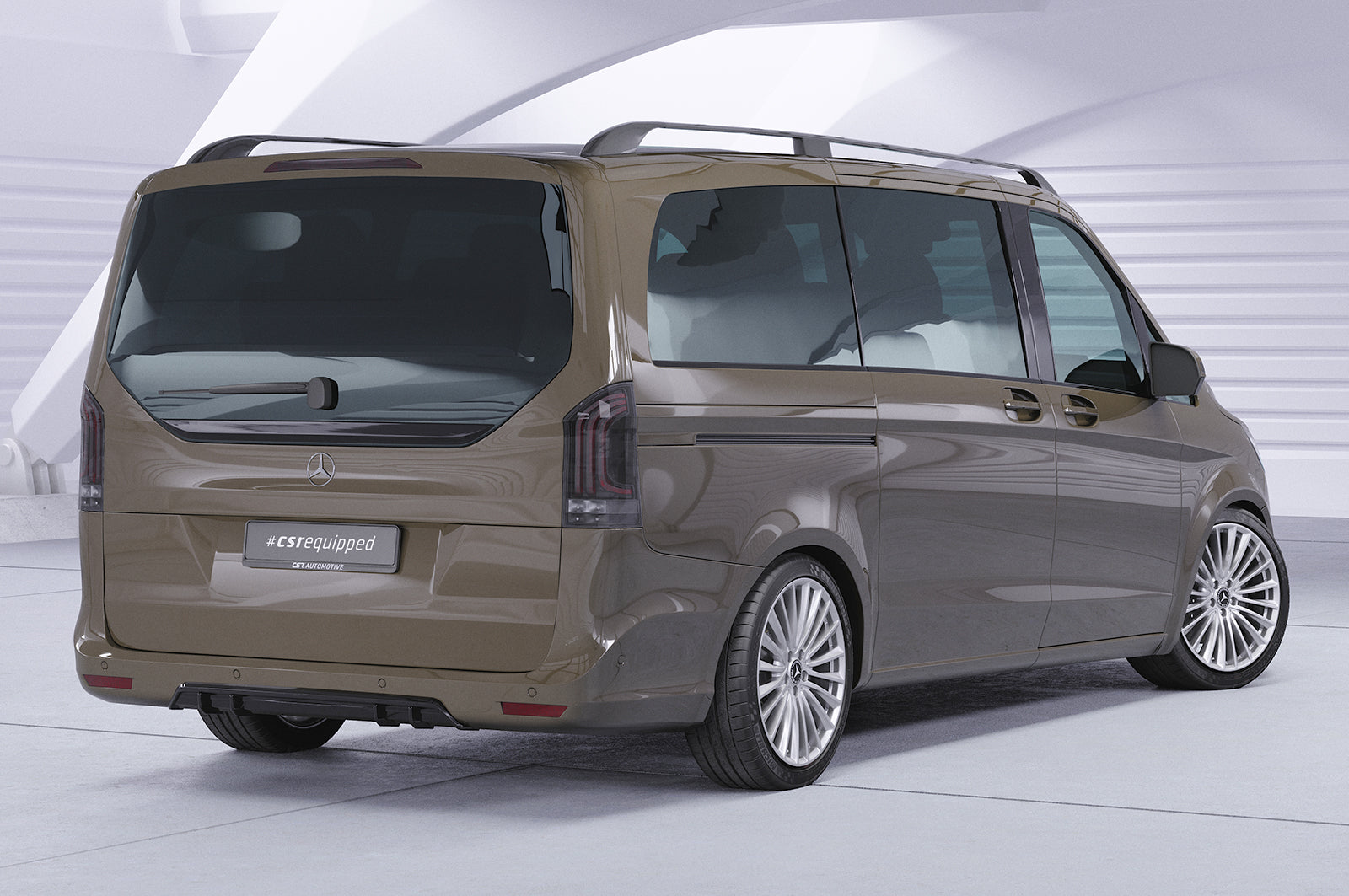 CSR Diffusor | Heckansatz mit ABE für Mercedes-Benz V-Klasse 447 HA426-L Unlackiert roh (Lackierung erforderlich)