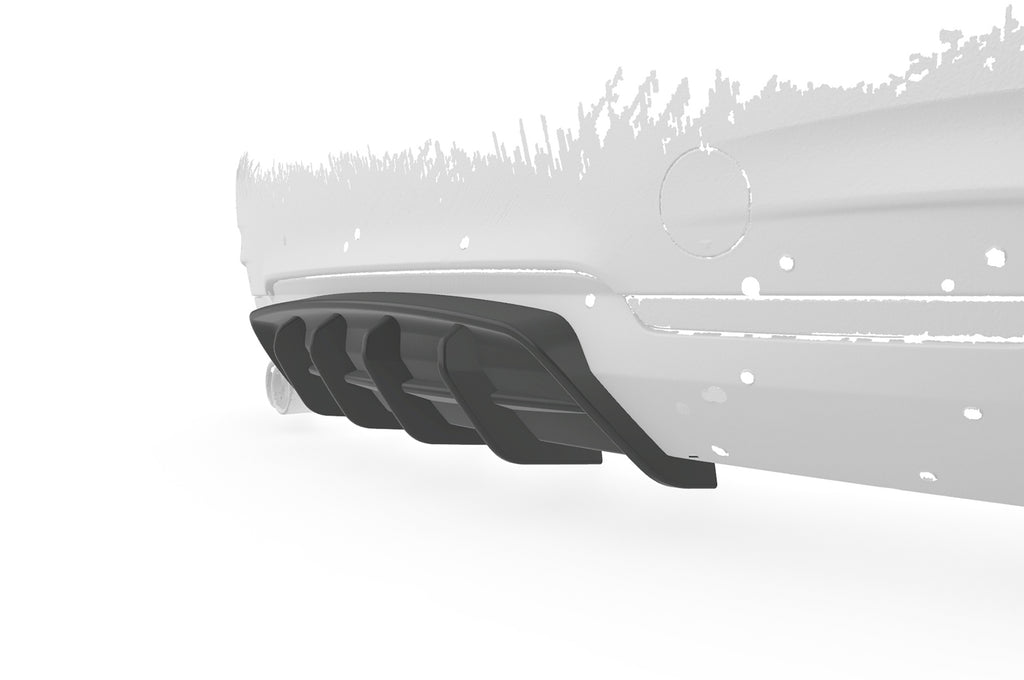 CSR Diffusor | Heckansatz mit ABE für BMW 4er F32 / F33 / F36 HA428-C Carbon Look Hochglanz (keine Lackierung erforderlich)