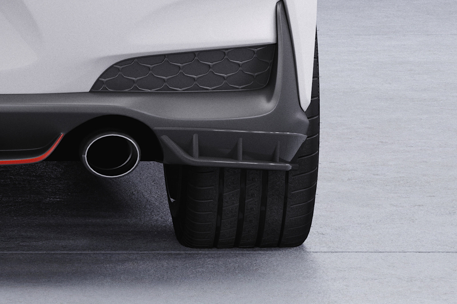 CSR Diffusor | Heckansatz mit ABE für Hyundai I30 (PD) N HA429-C Carbon Look Hochglanz (keine Lackierung erforderlich)