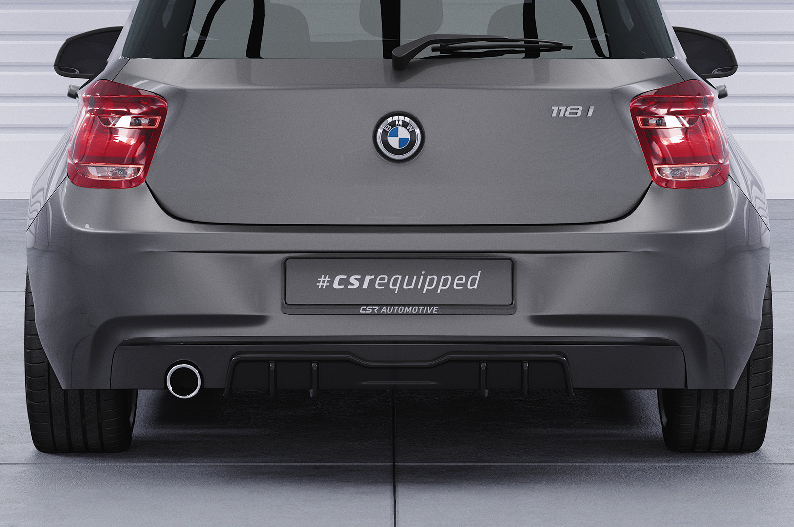 CSR Diffusor | Heckansatz mit ABE für BMW 1er F20 / F21 HA433-L Unlackiert roh (Lackierung erforderlich)