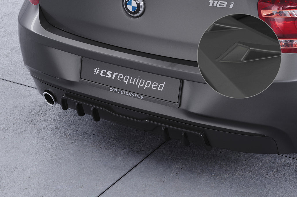 CSR Diffusor | Heckansatz mit ABE für BMW 1er F20 / F21 HA433-L Unlackiert roh (Lackierung erforderlich)