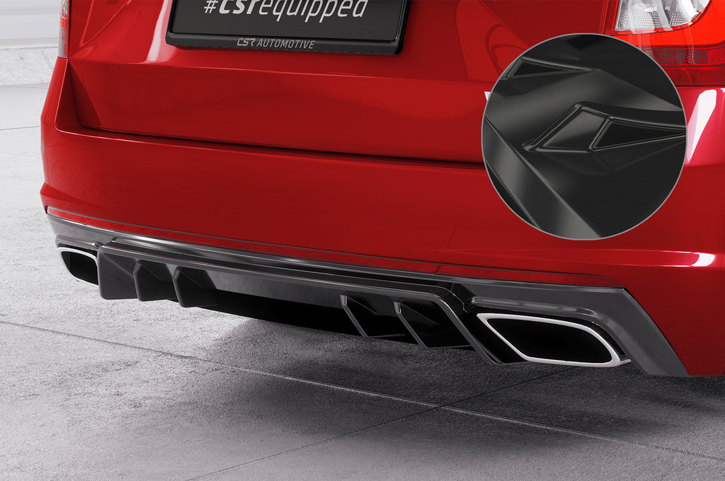 CSR Diffusor | Heckansatz mit ABE für Skoda Octavia 3 Typ 5E RS HA437-G Glossy schwarz Hochglanz (keine Lackierung erforderlich)