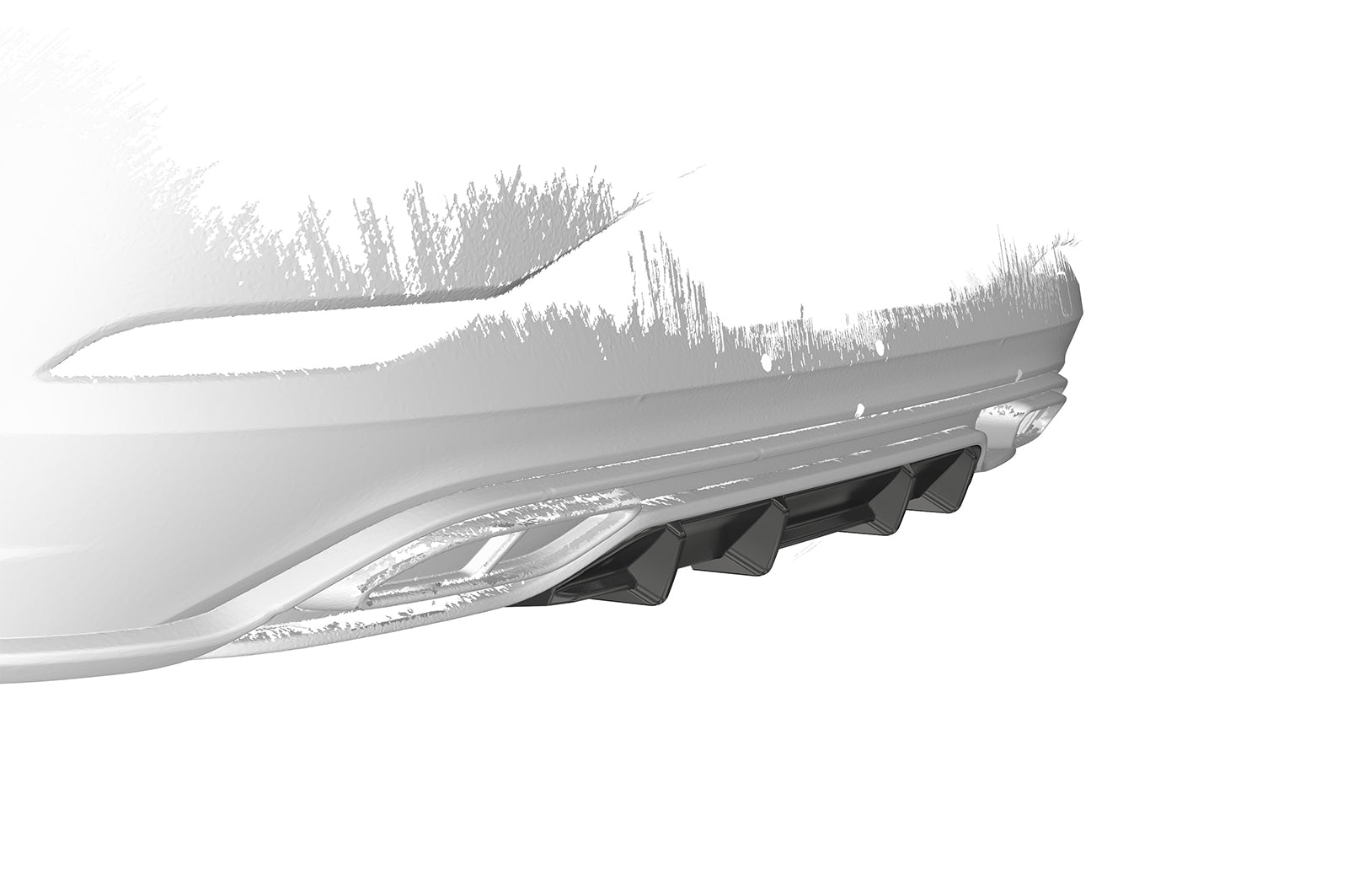 CSR Diffusor | Heckansatz mit ABE für VW Polo 6 2G (Typ AW) R-Line HA440
