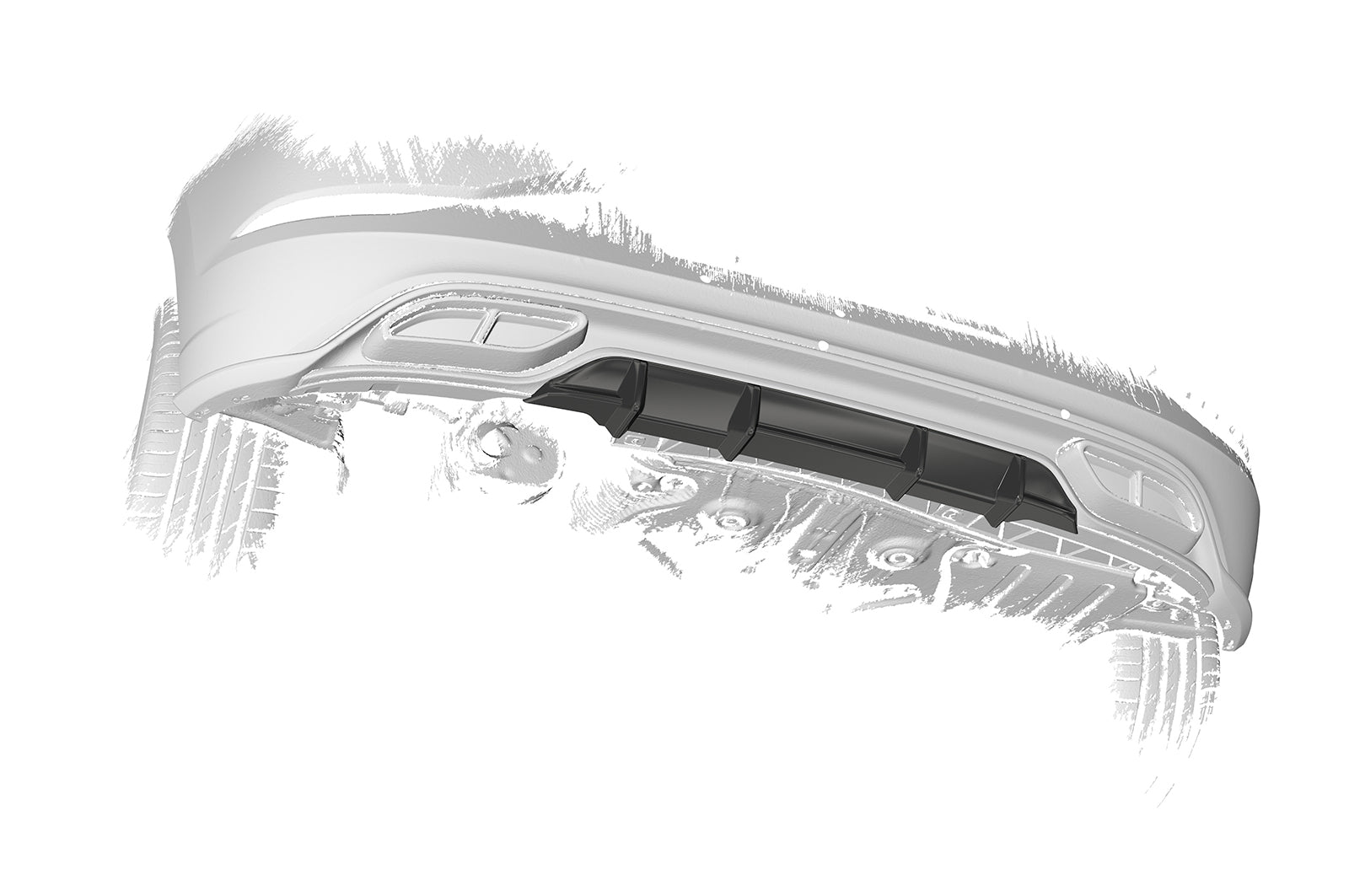 CSR Diffusor | Heckansatz mit ABE für VW Polo 6 2G (Typ AW) R-Line HA440