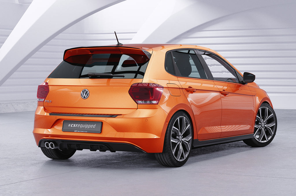 CSR Diffusor | Heckansatz mit ABE für VW Polo 6 2G (Typ AW) GTI HA442-G Glossy schwarz Hochglanz (keine Lackierung erforderlich)