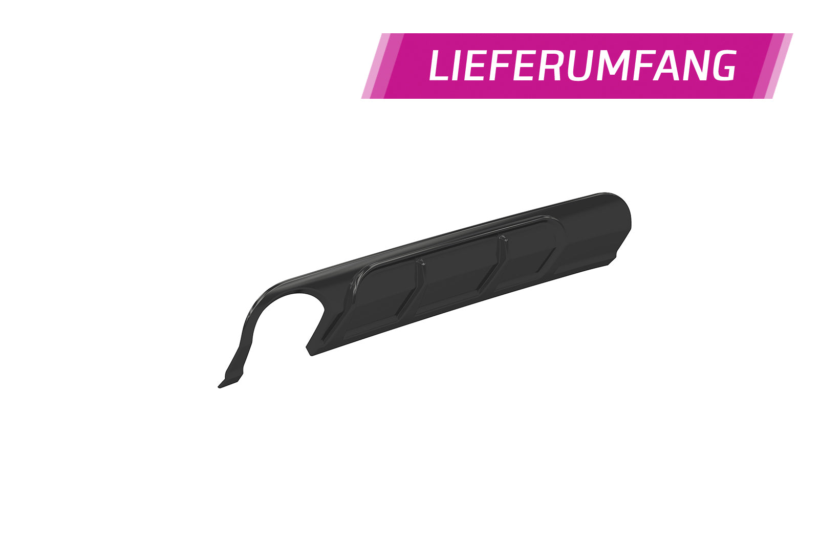 CSR Diffusor | Heckansatz mit ABE für Opel Corsa E GSI HA446-G Glossy schwarz Hochglanz (keine Lackierung erforderlich)