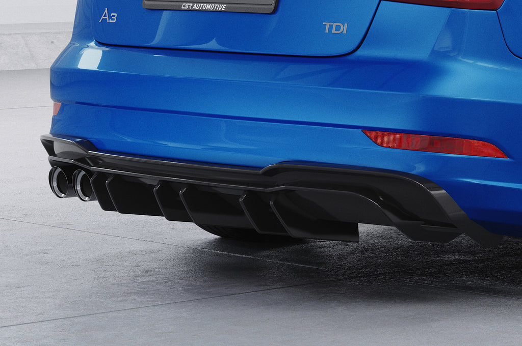 CSR Diffusor | Heckansatz mit ABE für Audi A3 8V S-Line Limo / Cabrio HA448