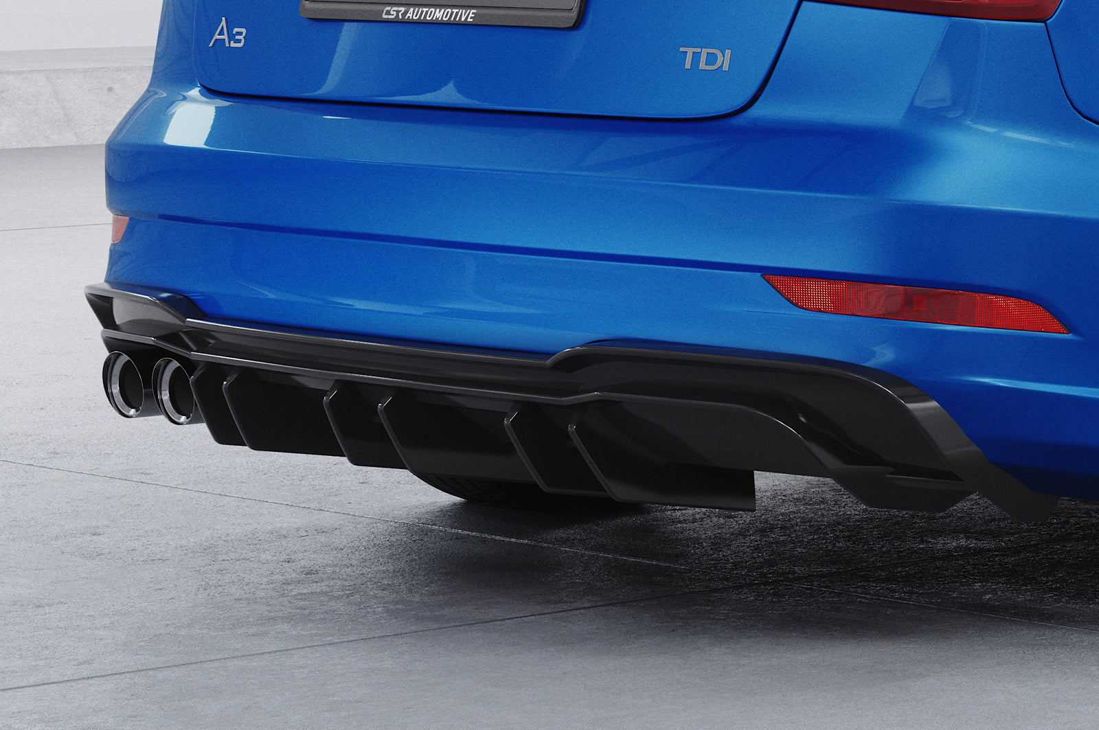 CSR Diffusor | Heckansatz mit ABE für Audi A3 8V S-Line Limo / Cabrio HA448