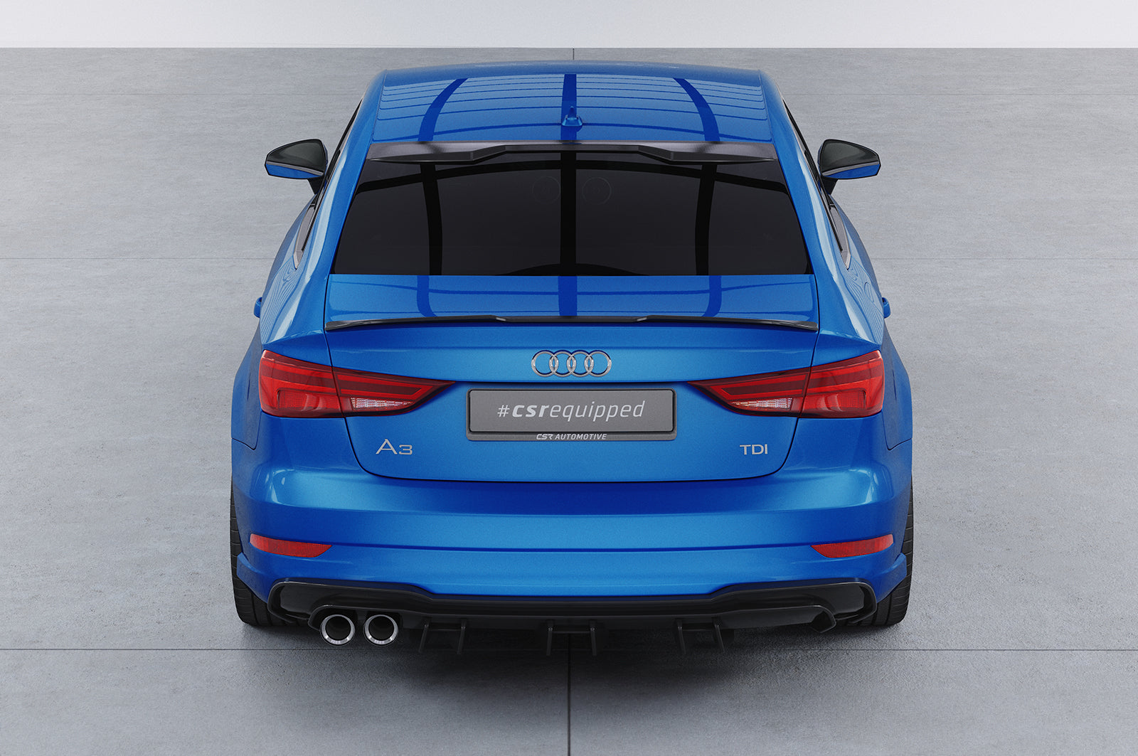 CSR Diffusor | Heckansatz mit ABE für Audi A3 8V S-Line Limo / Cabrio HA448