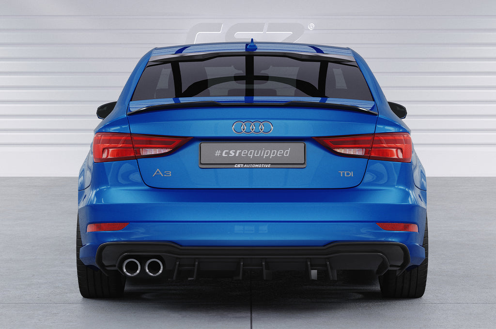 CSR Diffusor | Heckansatz mit ABE für Audi A3 8V S-Line Limo / Cabrio HA448