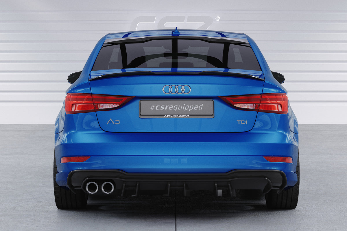 CSR Diffusor | Heckansatz mit ABE für Audi A3 8V S-Line Limo / Cabrio HA448