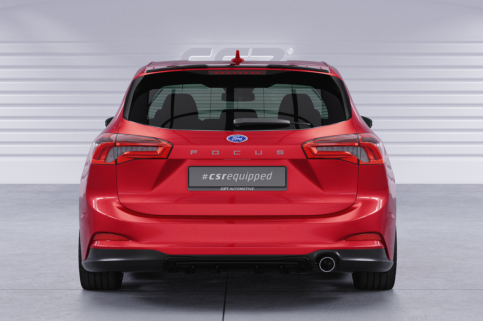 CSR Diffusor | Heckansatz mit ABE für Ford Focus MK4 Turnier HA450-L Unlackiert roh (Lackierung erforderlich)