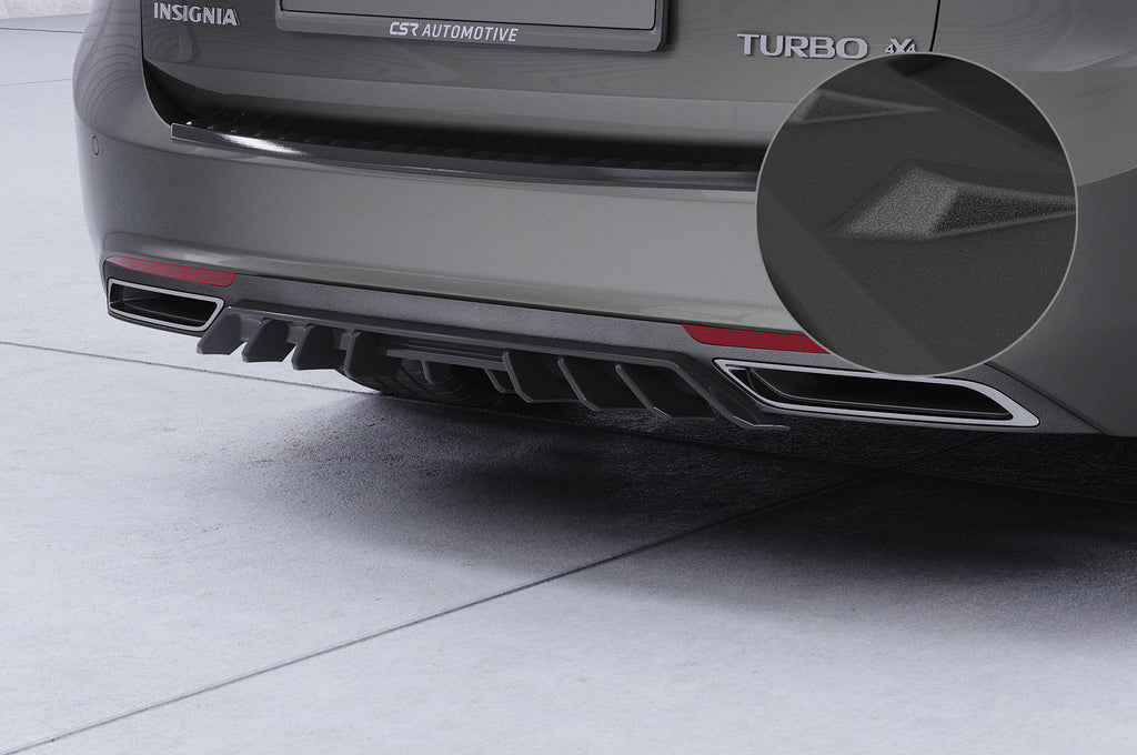 CSR Diffusor | Heckansatz mit ABE für Opel Insignia B Sports Tourer HA455-S Strukturiert schwarz matt (keine Lackierung erforderlich)