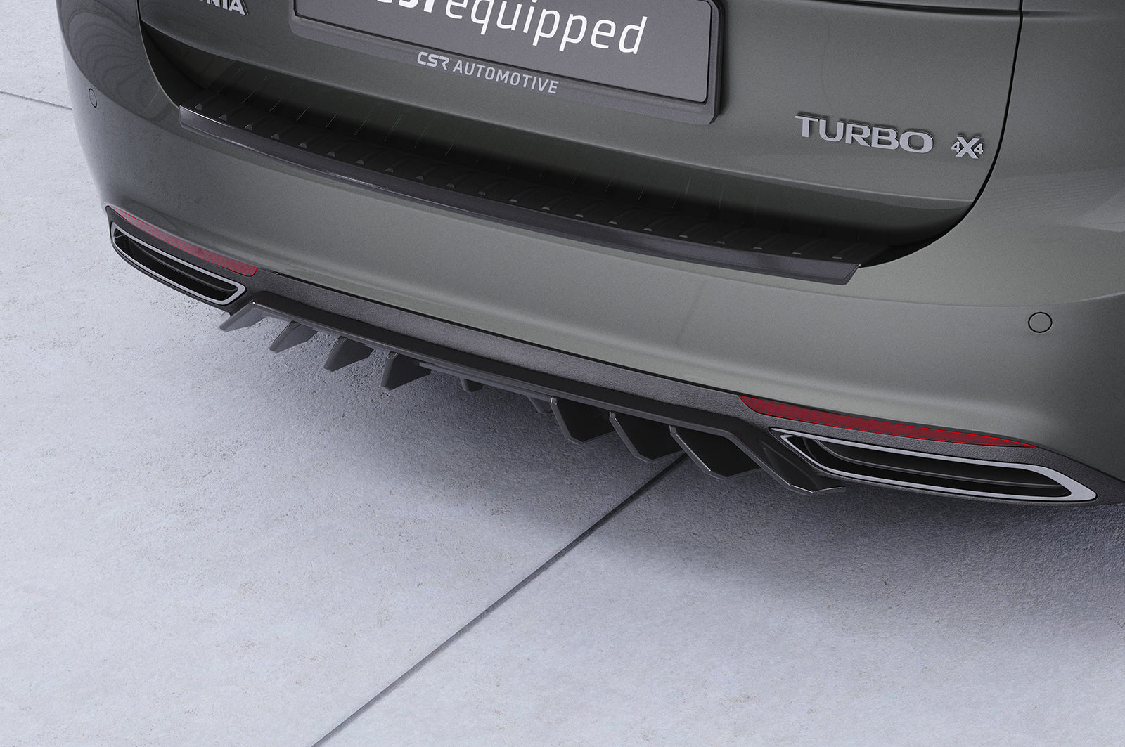 CSR Diffusor | Heckansatz mit ABE für Opel Insignia B Sports Tourer HA455-G Glossy schwarz Hochglanz (keine Lackierung erforderlich)