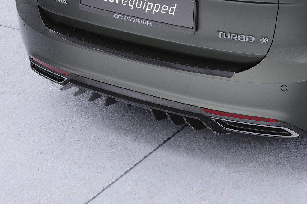 CSR Diffusor | Heckansatz mit ABE für Opel Insignia B Sports Tourer HA455-C Carbon Look Hochglanz (keine Lackierung erforderlich)