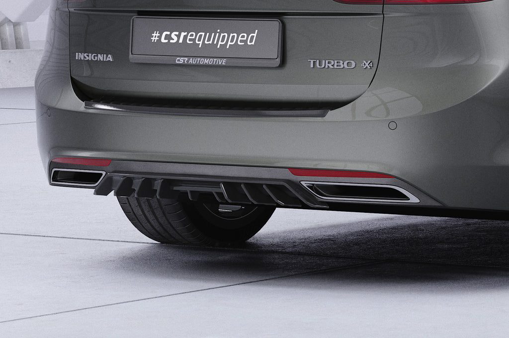 CSR Diffusor | Heckansatz mit ABE für Opel Insignia B Sports Tourer HA455-G Glossy schwarz Hochglanz (keine Lackierung erforderlich)