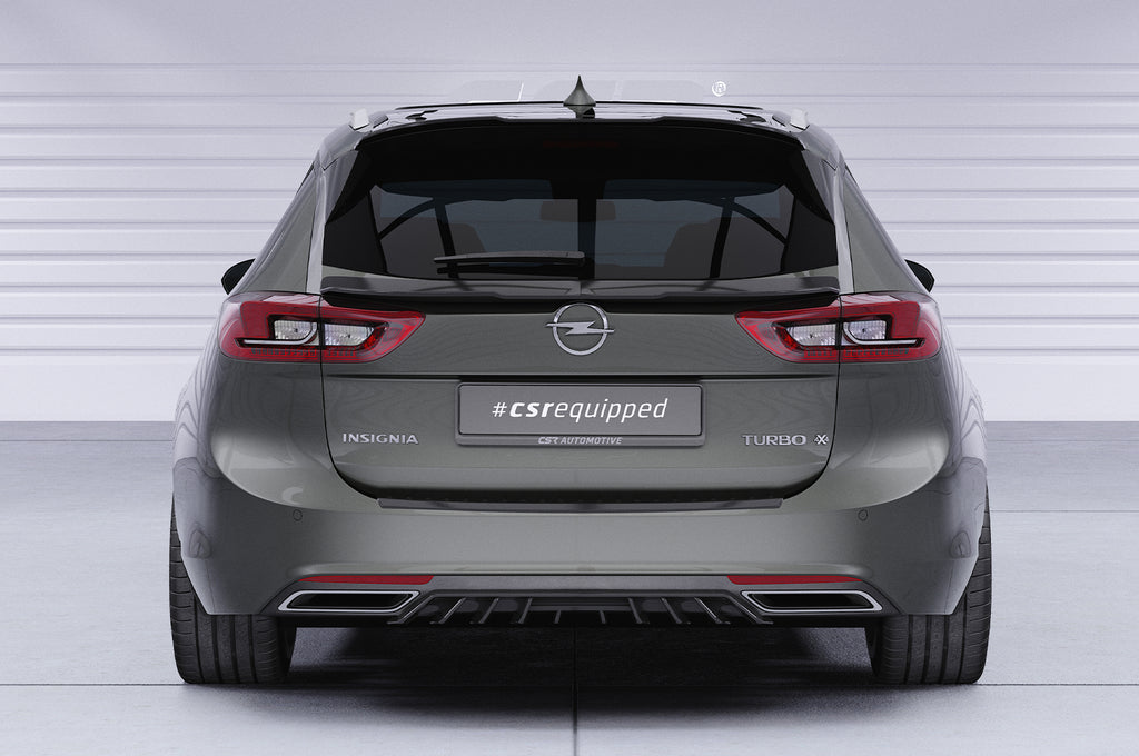 CSR Diffusor | Heckansatz mit ABE für Opel Insignia B Sports Tourer HA455-G Glossy schwarz Hochglanz (keine Lackierung erforderlich)