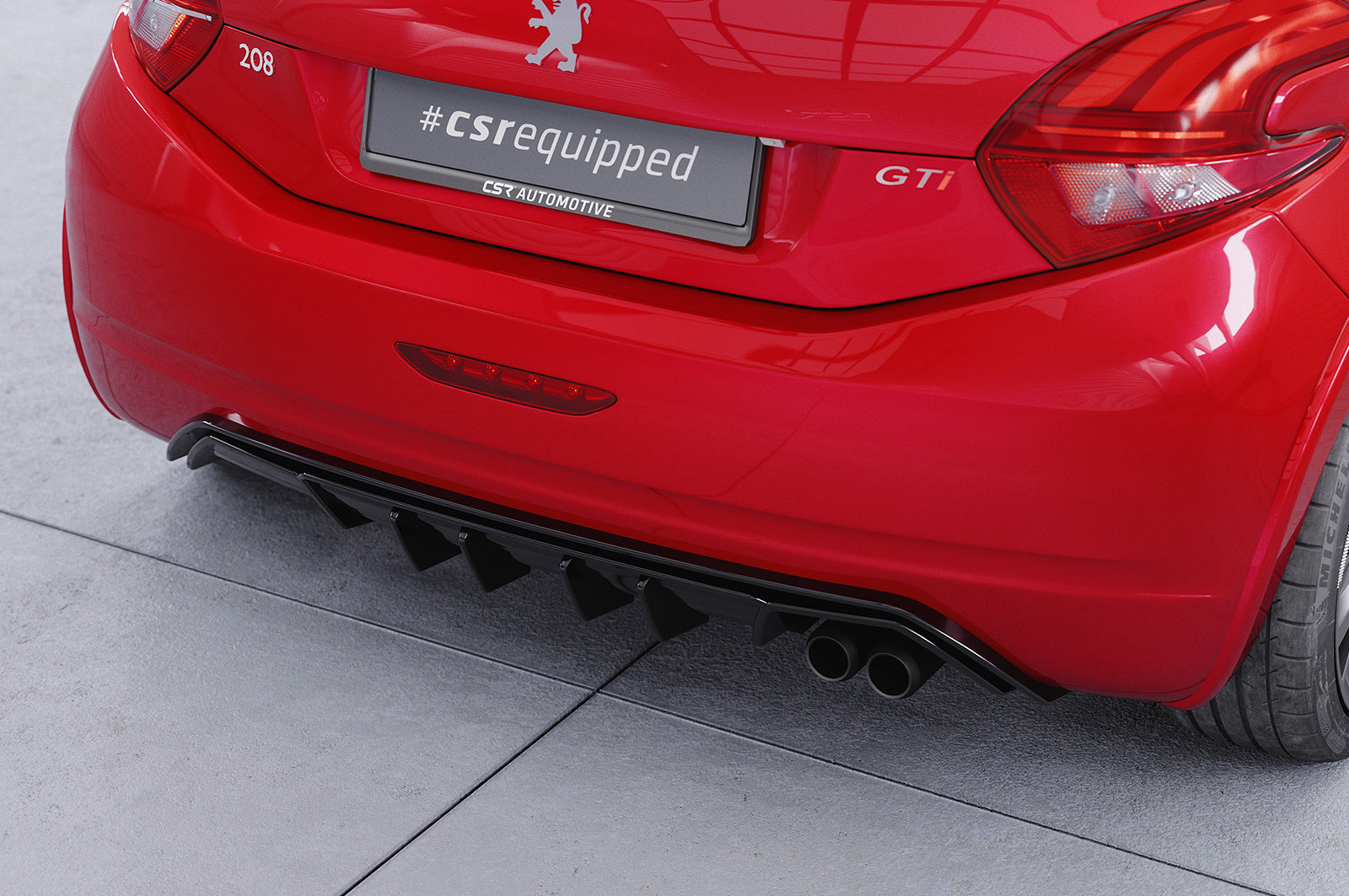 CSR Diffusor | Heckansatz mit ABE für Peugeot 208 GTi HA456
