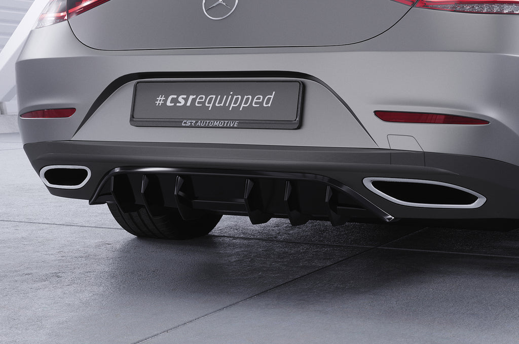 CSR Diffusor | Heckansatz mit ABE für Mercedes-Benz CSL (C257) HA457-S Strukturiert schwarz matt (keine Lackierung erforderlich)