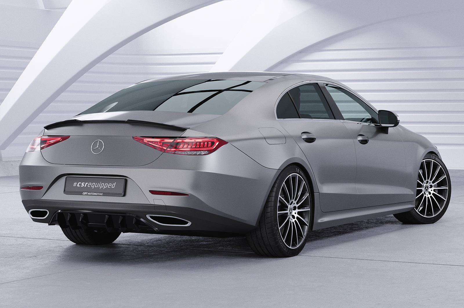 CSR Diffusor | Heckansatz mit ABE für Mercedes-Benz CSL (C257) HA457-C Carbon Look Hochglanz (keine Lackierung erforderlich)