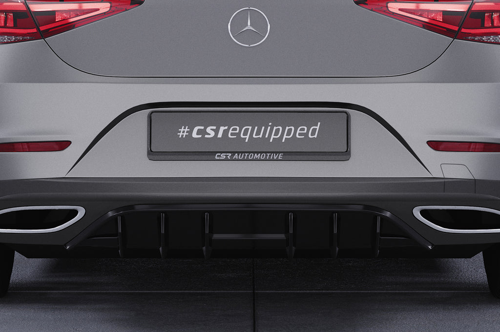 CSR Diffusor | Heckansatz mit ABE für Mercedes-Benz CSL (C257) HA457-S Strukturiert schwarz matt (keine Lackierung erforderlich)