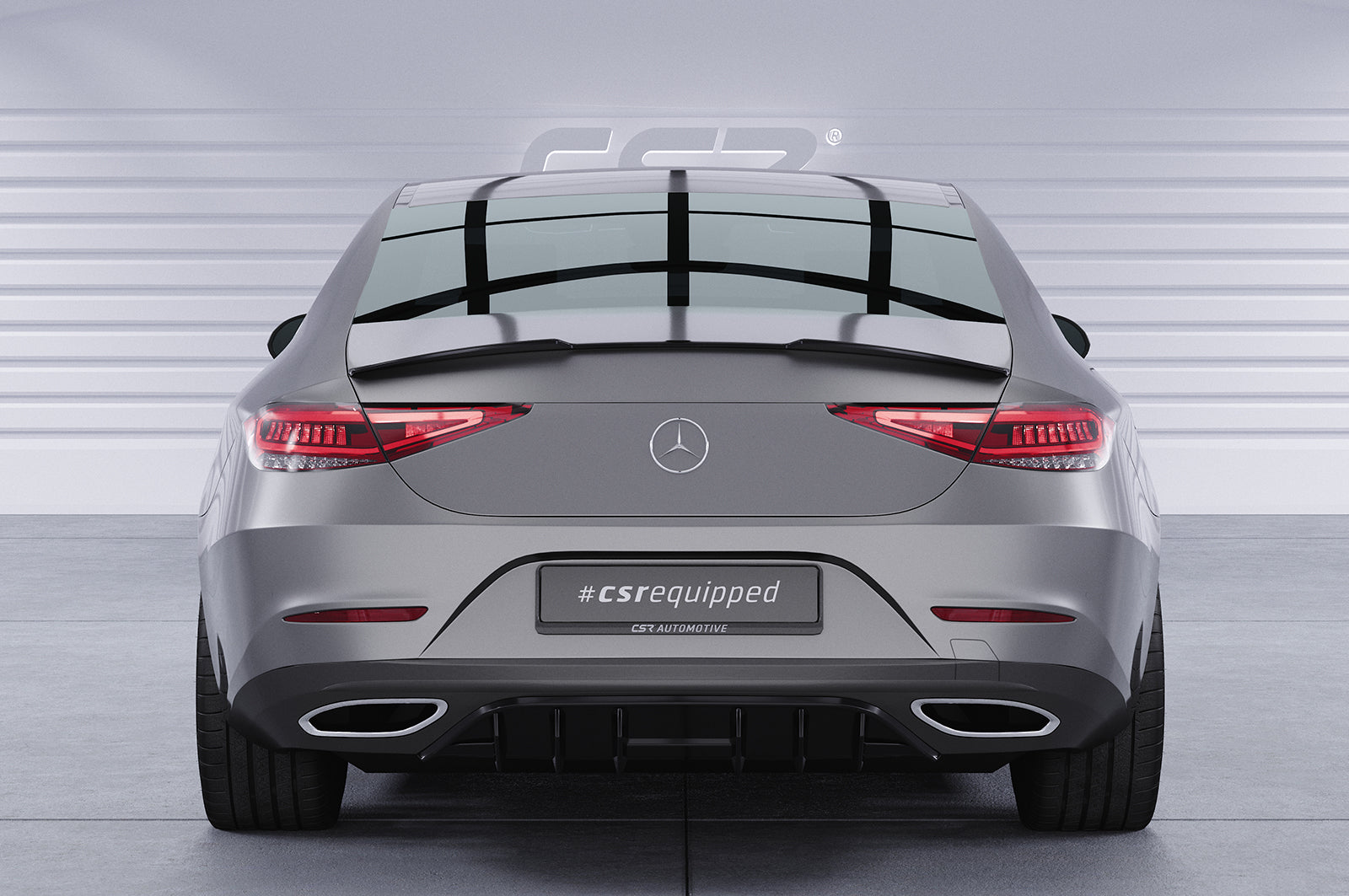 CSR Diffusor | Heckansatz mit ABE für Mercedes-Benz CSL (C257) HA457-C Carbon Look Hochglanz (keine Lackierung erforderlich)