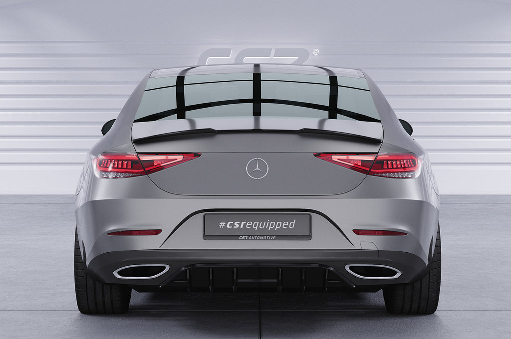 CSR Diffusor | Heckansatz mit ABE für Mercedes-Benz CSL (C257) HA457-S Strukturiert schwarz matt (keine Lackierung erforderlich)