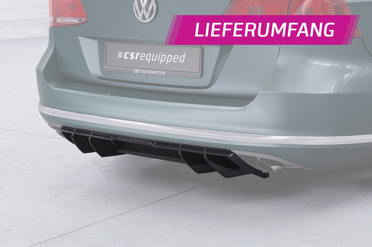 CSR Diffusor | Heckansatz mit ABE für VW Passat B7 (Typ 3C) Variant HA460