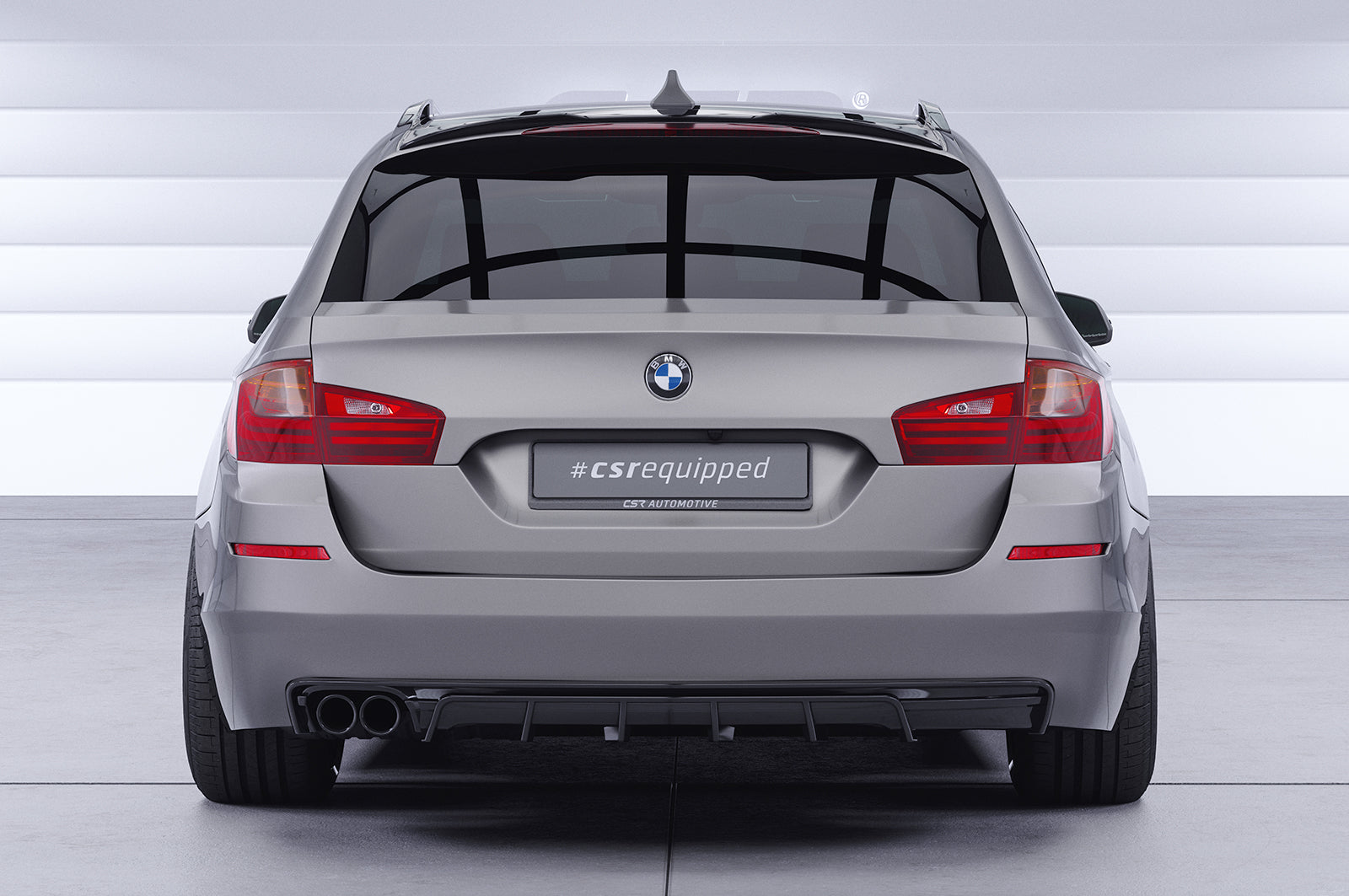 CSR Diffusor | Heckansatz mit ABE für BMW 5er F11 HA461-S Strukturiert schwarz matt (keine Lackierung erforderlich)