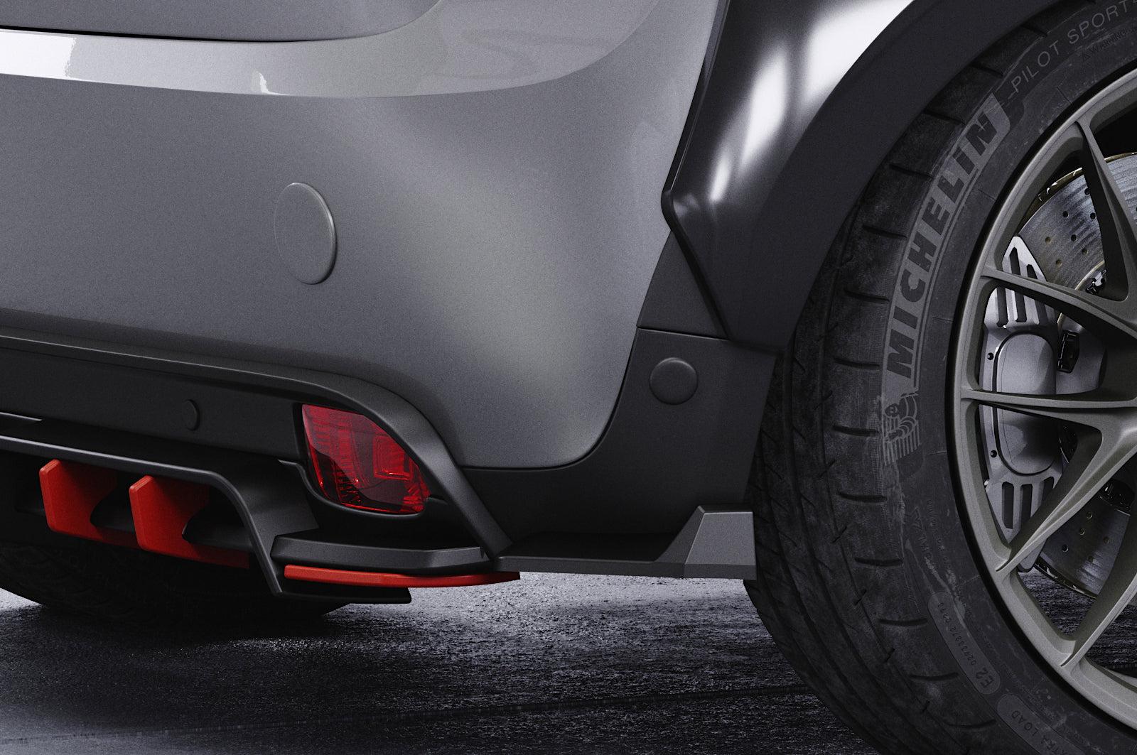 CSR Diffusor | Heckansatz mit ABE für Mini F56 Cooper SE HA462