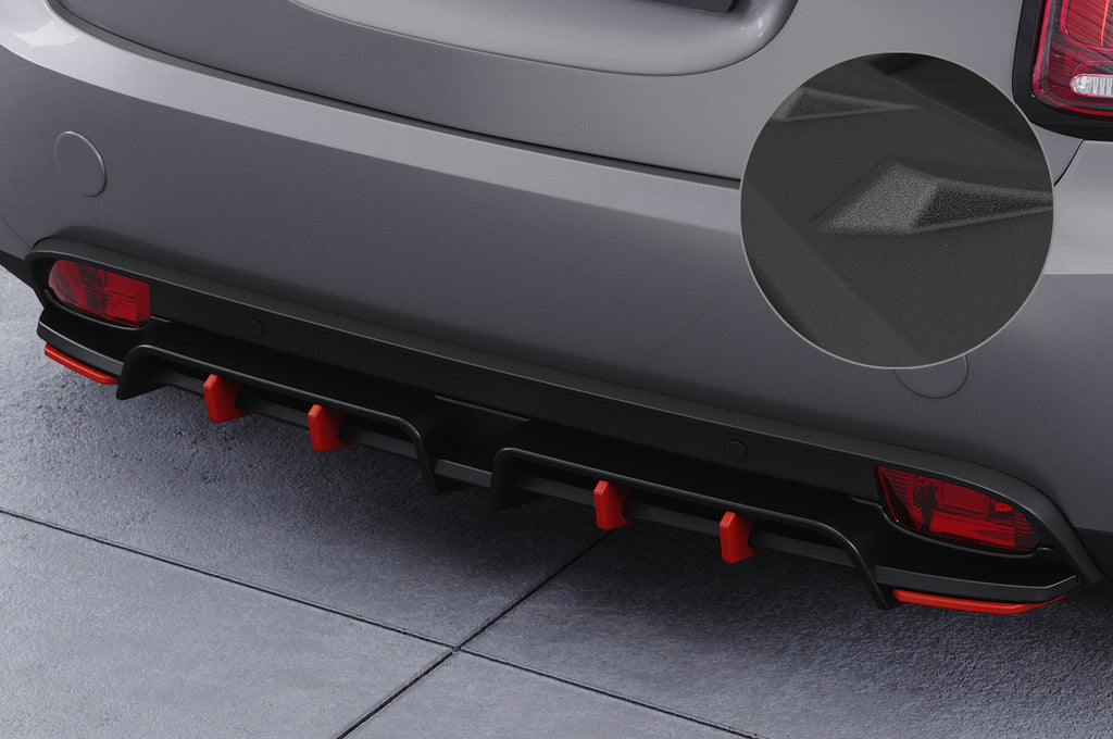 CSR Diffusor | Heckansatz mit ABE für Mini F56 Cooper SE HA463-S Strukturiert schwarz matt (keine Lackierung erforderlich)