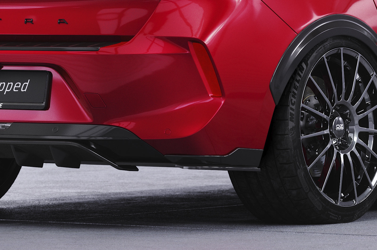 CSR Diffusor | Heckansatz mit ABE für Opel Astra L Schrägheck HA466-C Carbon Look Hochglanz (keine Lackierung erforderlich)