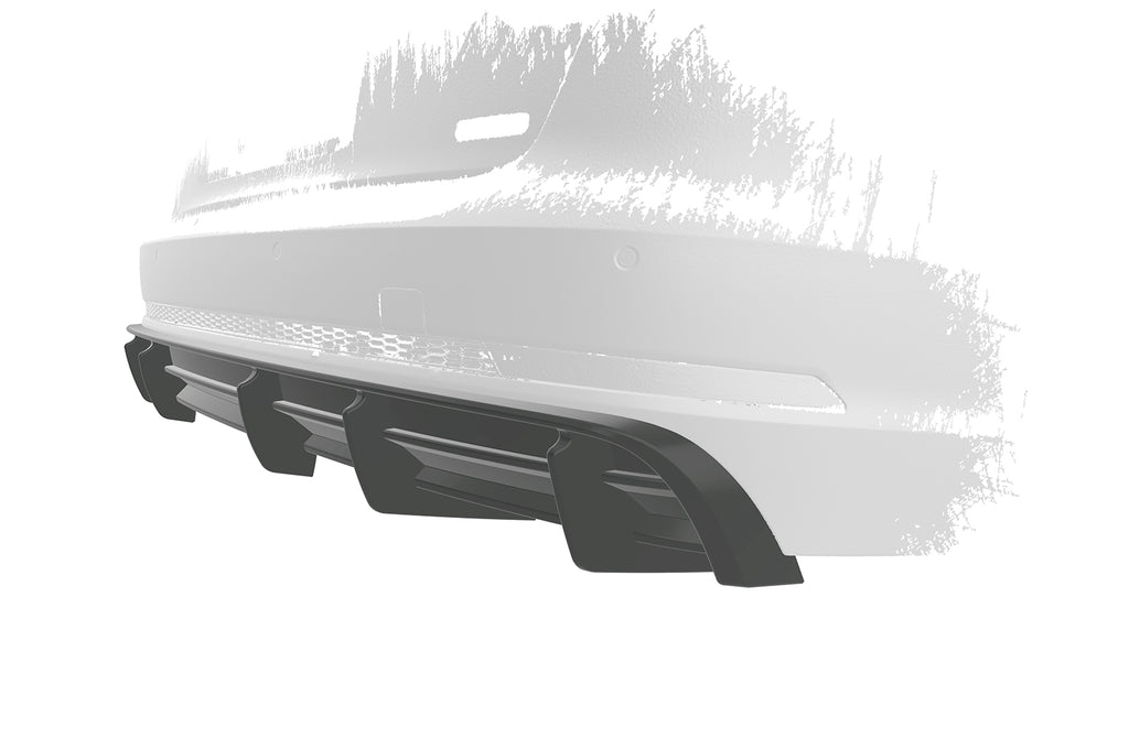 CSR Diffusor | Heckansatz mit ABE für Audi A4 B9 (Typ 8W) HA469-C Carbon Look Hochglanz (keine Lackierung erforderlich)