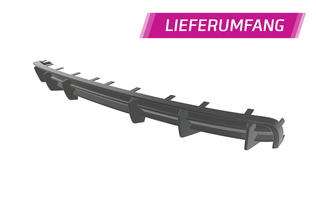 CSR Diffusor | Heckansatz mit ABE für Audi A4 B9 (Typ 8W) HA469-G Glossy schwarz Hochglanz (keine Lackierung erforderlich)