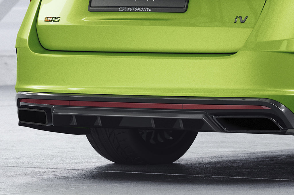 CSR Diffusor | Heckansatz mit ABE für Skoda Octavia 4 RS und RS Plus HA476-G Glossy schwarz Hochglanz (keine Lackierung erforderlich)