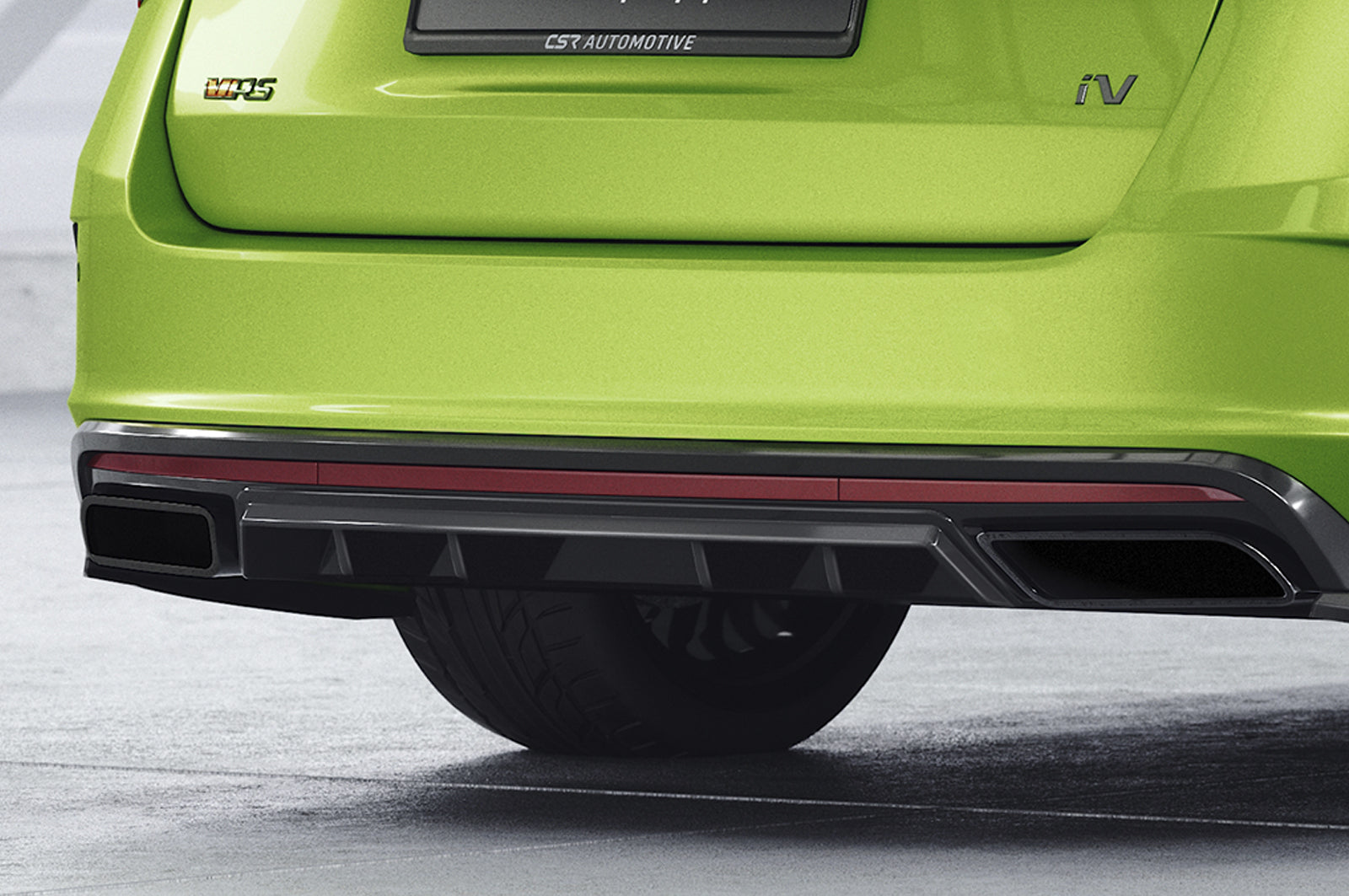 CSR Diffusor | Heckansatz mit ABE für Skoda Octavia 4 RS und RS Plus HA476-G Glossy schwarz Hochglanz (keine Lackierung erforderlich)