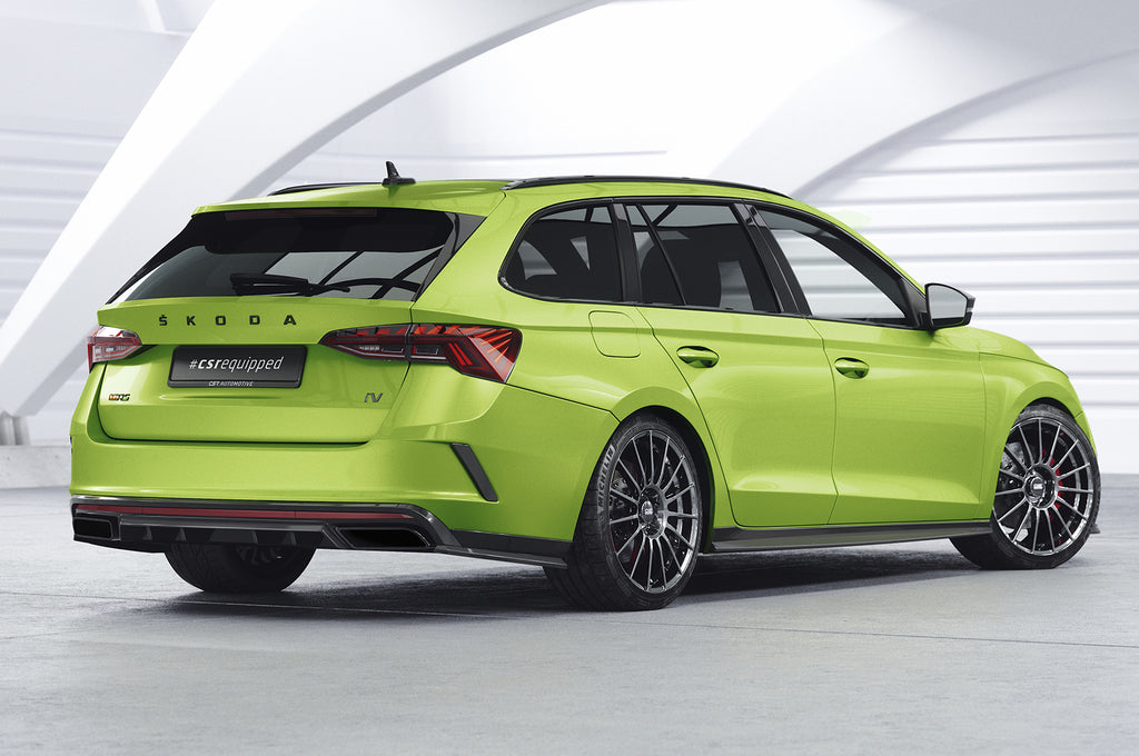CSR Diffusor | Heckansatz mit ABE für Skoda Octavia 4 RS und RS Plus HA477-C Carbon Look Hochglanz (keine Lackierung erforderlich)