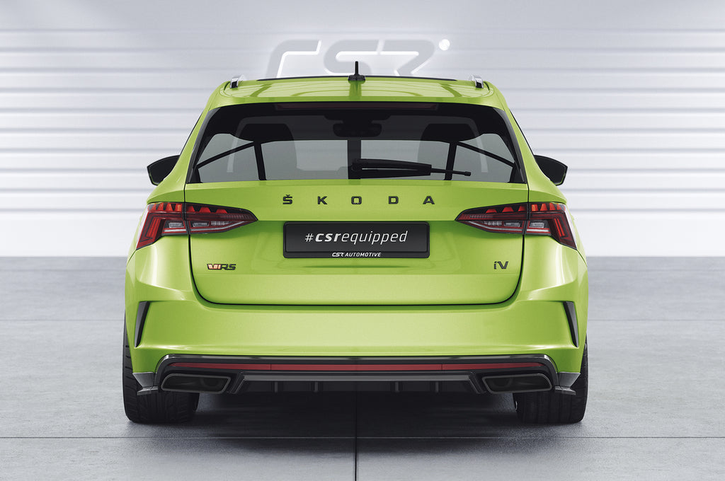 CSR Diffusor | Heckansatz mit ABE für Skoda Octavia 4 RS und RS Plus HA478-L Unlackiert roh (Lackierung erforderlich)