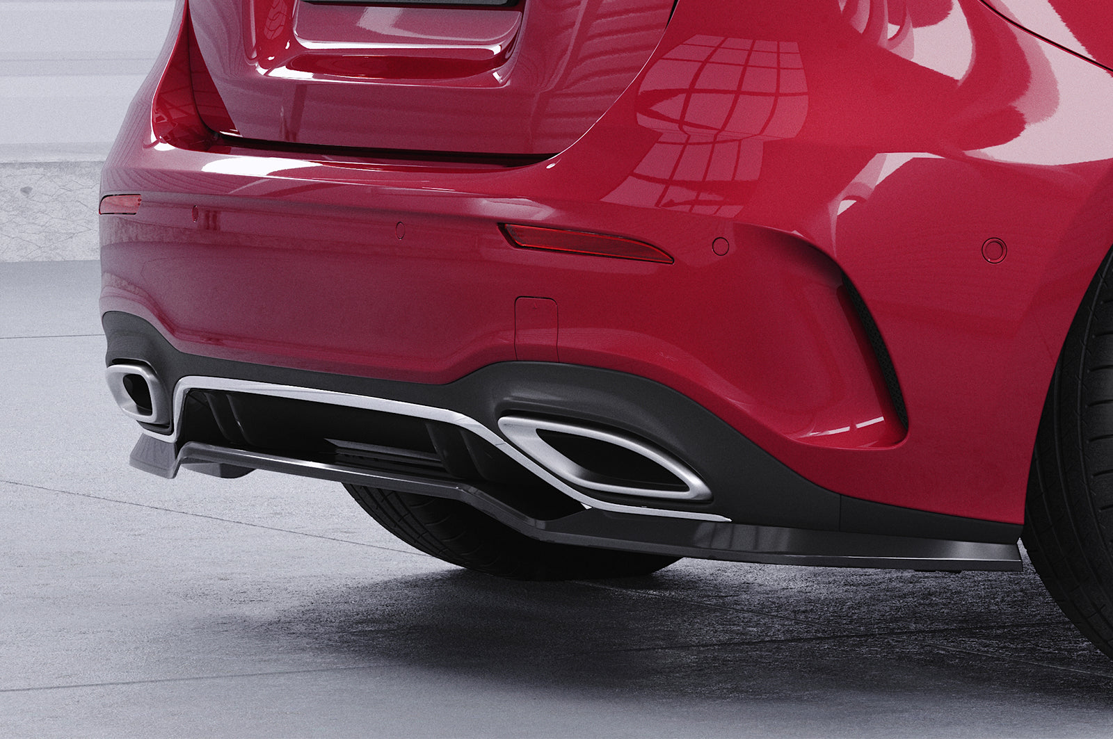CSR Diffusor | Heckansatz mit ABE für Mercedes-Benz A-Klasse (W177) AMG-Line HA483