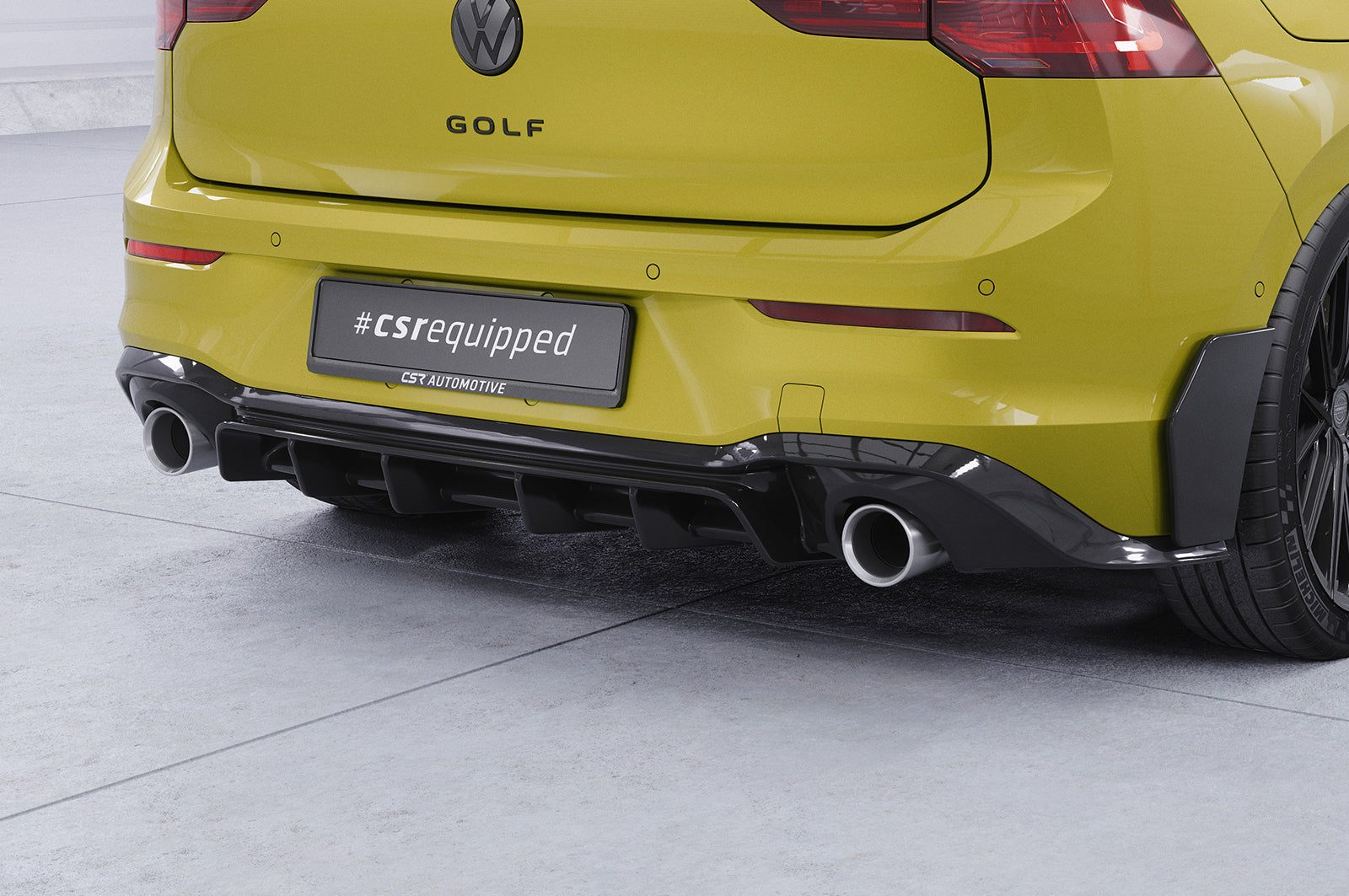 CSR Diffusor | Heckansatz mit ABE für VW Golf 8  GTI HA484