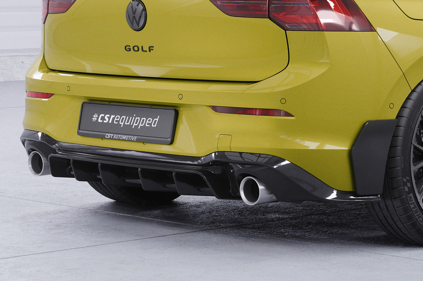 CSR Diffusor | Heckansatz mit ABE für VW Golf 8  GTI HA484